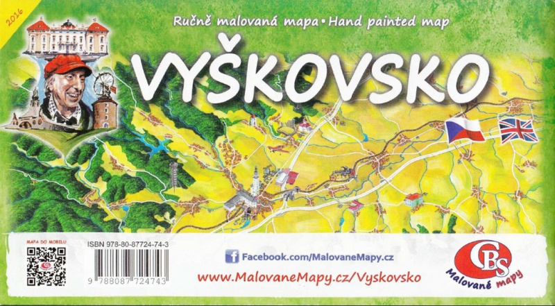 Vyškovsko (Ručně malovaná mapa)