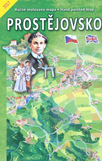 Prostějovsko (Ručně malovaná mapa)