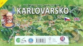 Karlovarsko (Ručně malovaná mapa)