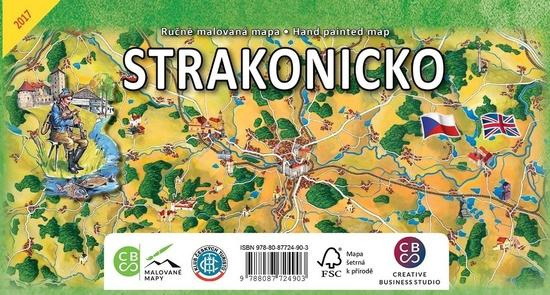 Strakonicko (Ručně malovaná mapa)