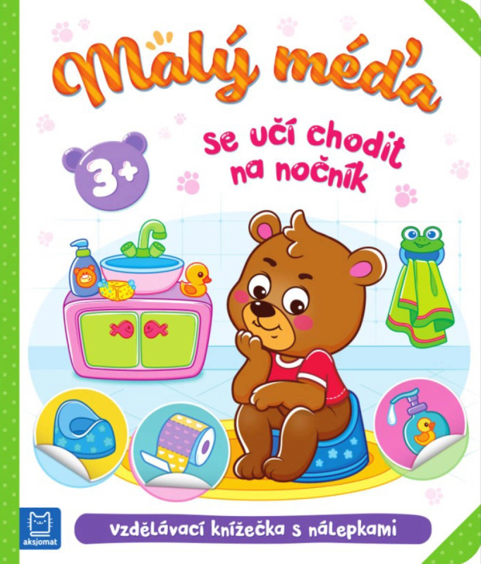 Malý méďa se učí chodit na nočník Aksjomat s.r.o.