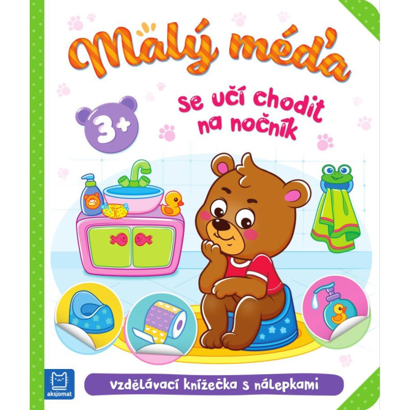Malý méďa se učí chodit na nočník Aksjomat s.r.o.