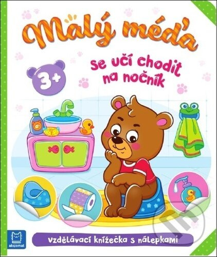 Malý méďa se učí chodit na nočník Aksjomat s.r.o.