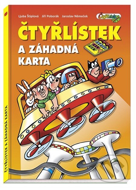 Čtyřlístek a záhadná karta - Ljuba Štíplová - kniha z kategorie Sci-fi, fantasy a komiksy