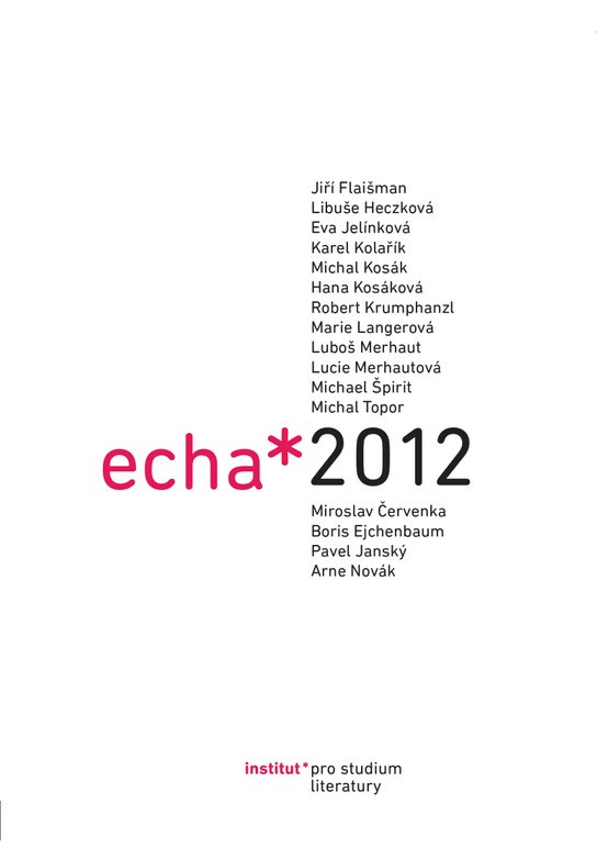 Echa 2012 -  Michael Špirit (ed.)