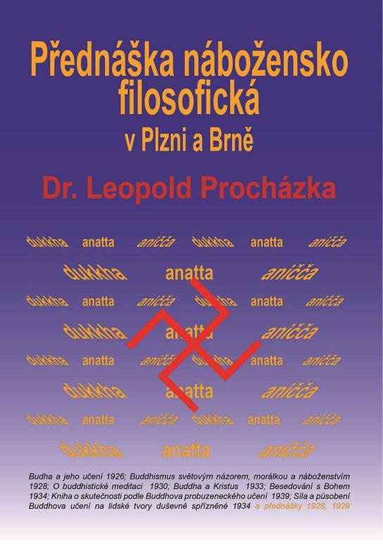 Přednáška nábožensko-filosofická v Plzni a Brně -  Leopold Procházka