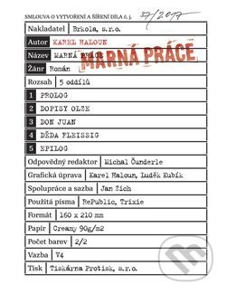 Marná práce - Karel Haloun