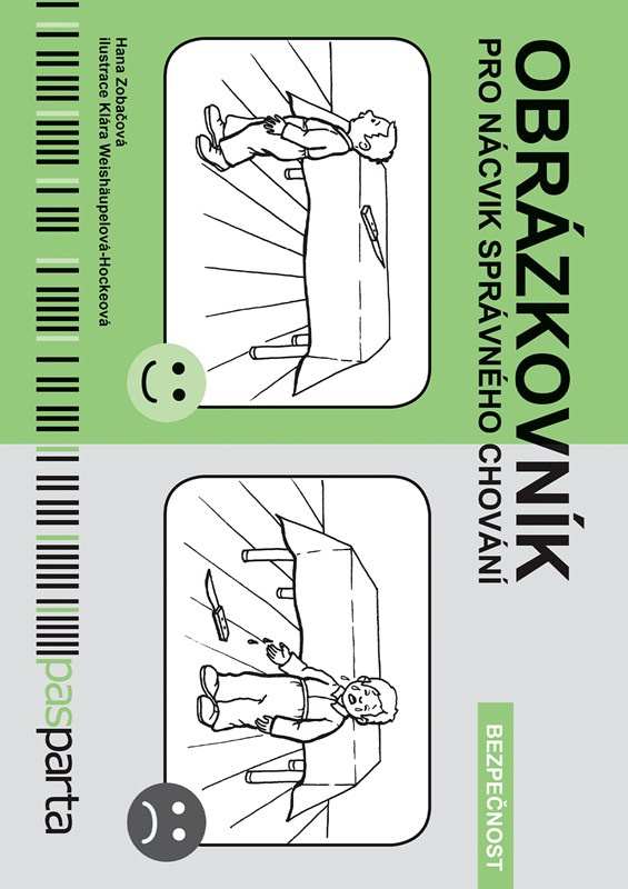 Obrázkovník pro nácvik správného chování - Bezpečnost - Hana Zobačová