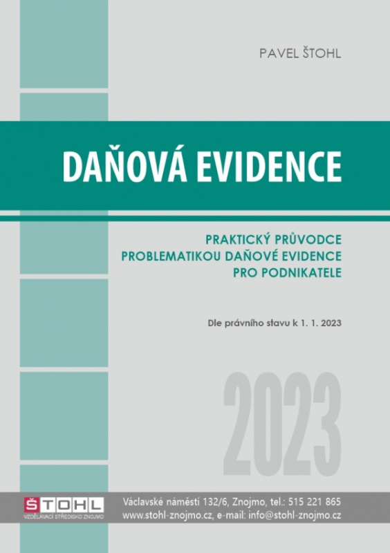 Daňová evidence 2023 - praktický průvodce - výprodej Štohl