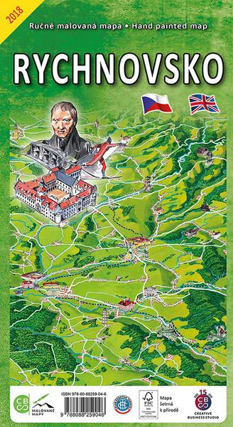 Rychnovsko (Ručně malovaná mapa)