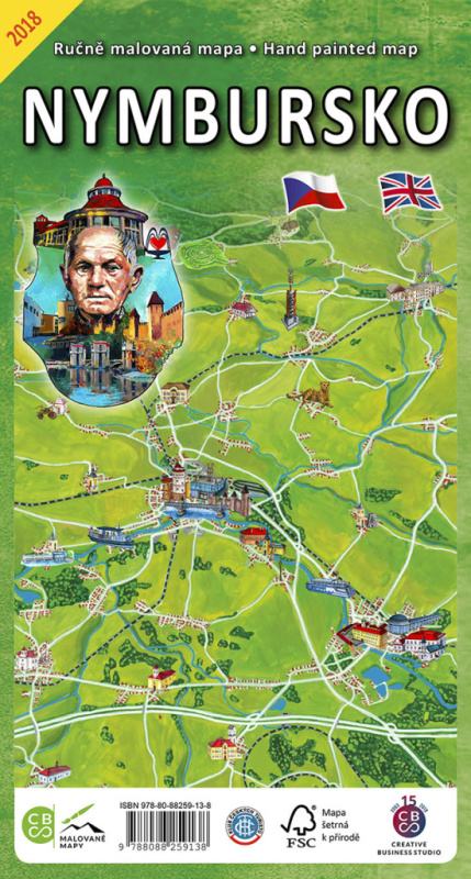 Nymbursko (Ručně malovaná mapa)