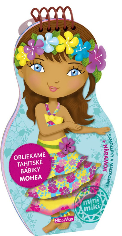 Baagl Obliekame tahitské bábiky MOHEA – Maľovanky