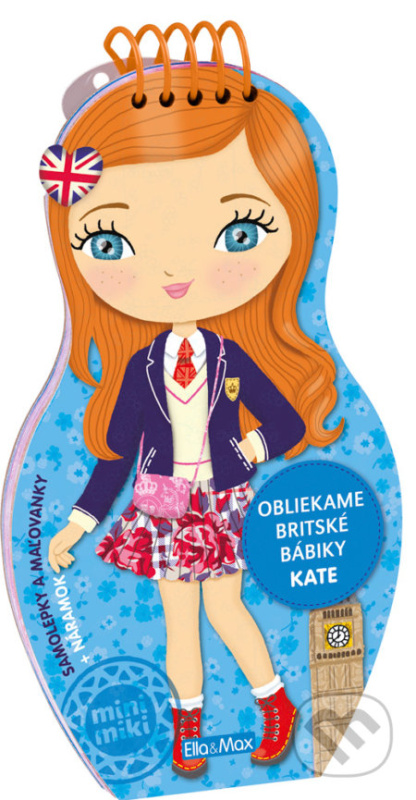Obliekame britské bábiky - Kate (Samolepky a maľovanky + náramok) - kniha z kategorie Naučné knihy