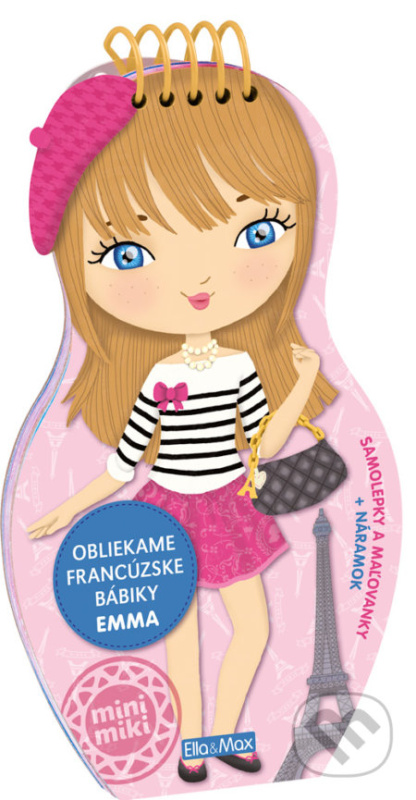 Obliekame francúzske bábiky - Emma (Samolepky a maľovanky + náramok) - kniha z kategorie Naučné knihy