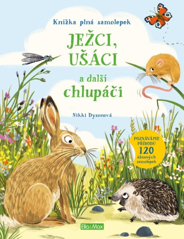 JEŽCI, UŠÁCI a další chlupáči – Kniha samolepek