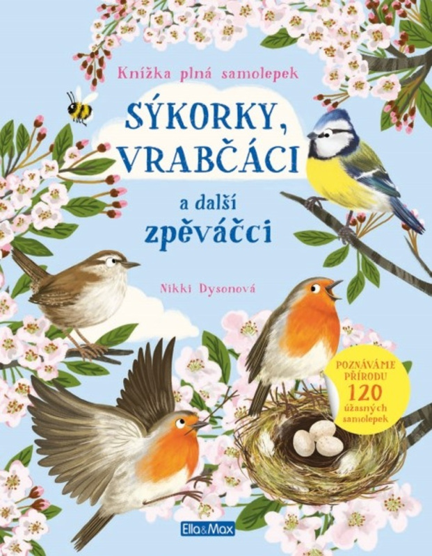SÝKORKY, VRABČÁCI a další zpěváčci – Kniha samolepek