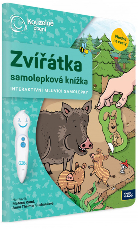 Kouzelné čtení - Samolepková knížka Zvířátka