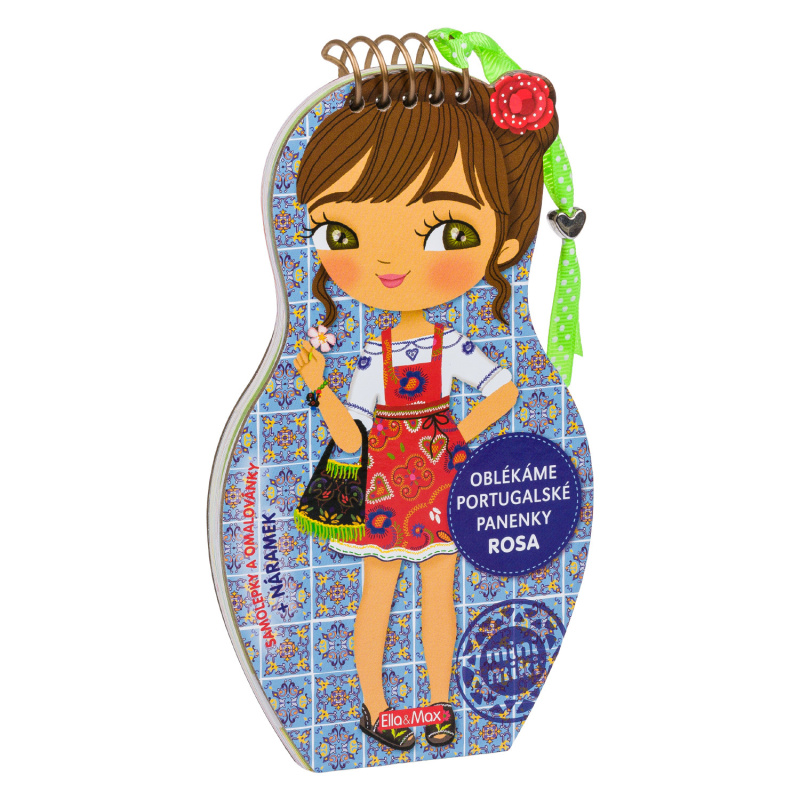 Oblékáme portugalské panenky Rosa – Omalovánky - Julie Camel