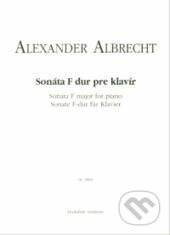 Sonáta F dur pre klavír - Alexander Albrecht - kniha z kategorie Noty