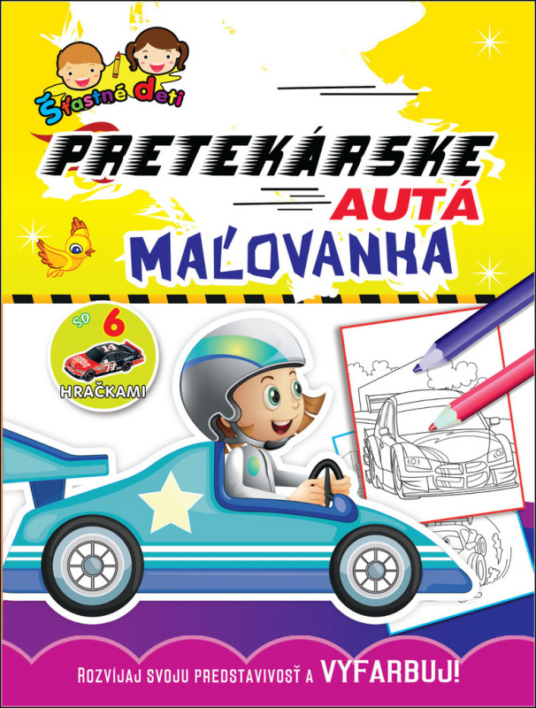 Maľovanka so 6 hračkami (Pretekárske autá) - kniha z kategorie Kreslení