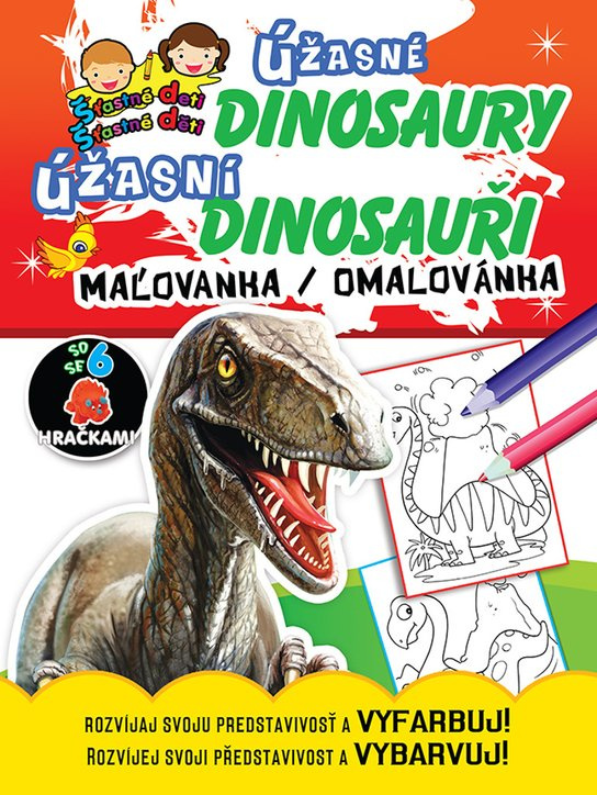 Úžasné dinosaury Úžasní dinosauři maľovanka