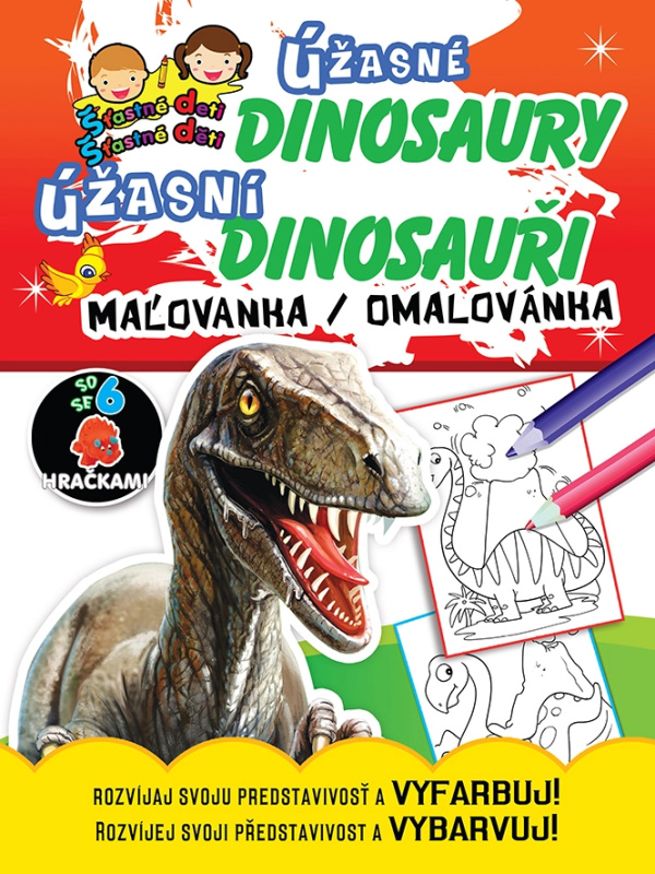 Úžasné dinosaury Úžasní dinosauři maľovanka