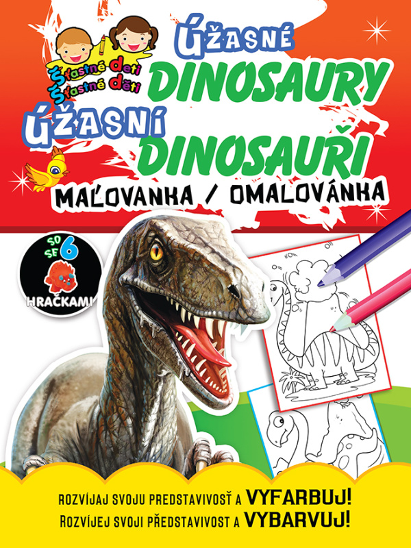 Úžasné dinosaury Úžasní dinosauři maľovanka