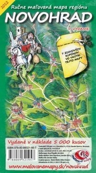 Ručne maľovaná mapa regiónu Novohrad (2. vydanie)