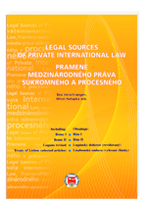 Legal Sources of Private International Law / Pramene medzinárodného práva súkromného a procesného - kniha z kategorie Odborné a naučné