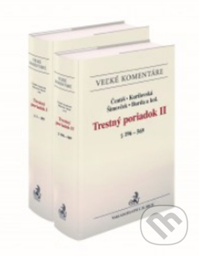 Trestný poriadok. Komentár (2 zväzky) - Eduard Burda, Ivan Šimovček, Jozef Čentéš, Lucia Kurilovská - kniha z kategorie Trestní právo