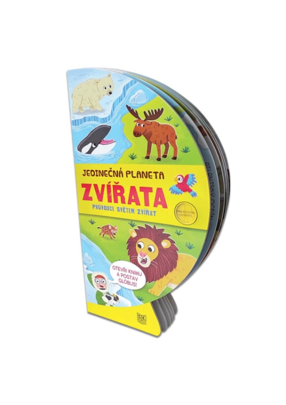 Knížka rozkládací globus - ZVÍŘATA