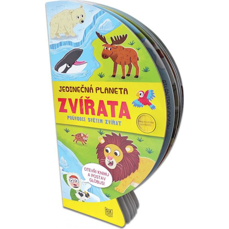 Knížka rozkládací globus - ZVÍŘATA