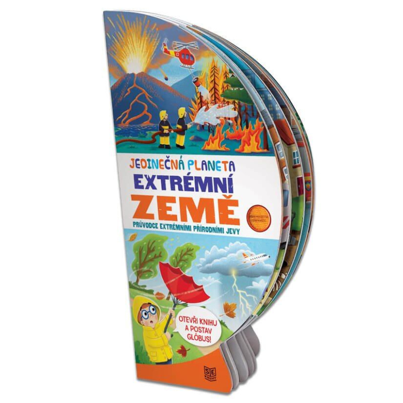 Jedinečná planeta - Extrémní země / Rozkládací kniha s pevnými listy ve tvaru globusu