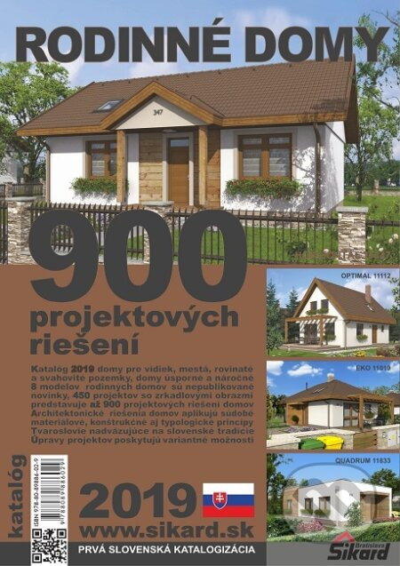 Rodinné domy 2019 (900 projektových riešení)