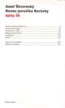 Konec poručíka Borůvky - Josef Škvorecký