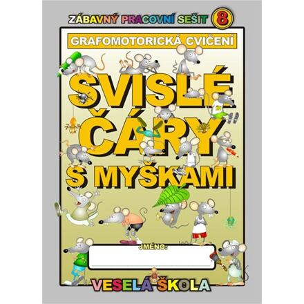 Svislé čáry s myškami (grafomotorická cvičení)