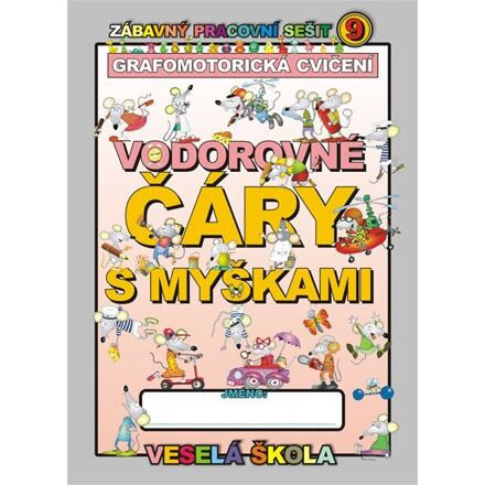Vodorovné čáry s myškami (grafomotorická cvičení)