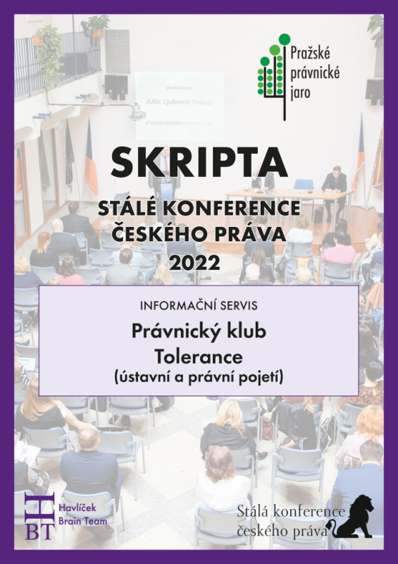 Skripta SKČ: Právnický klub Tolerance (ústavní a právní pojetí) - kniha z kategorie Právo