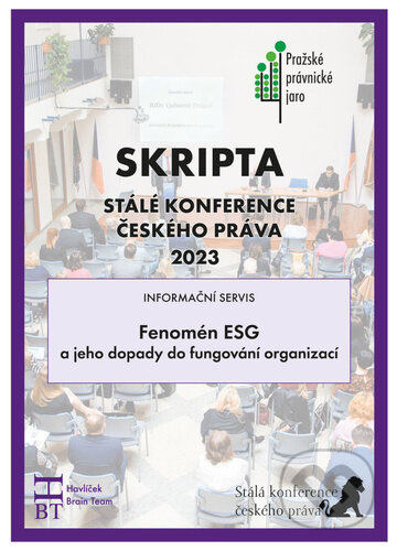 SRIPTA SKČP Fenomén ESG a jeho dopady do fungování organizací