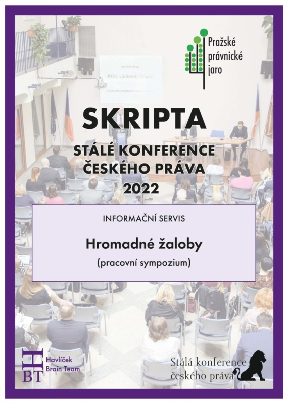 Skripta SKČP Hromadné žaloby ((pracovní sympozium)) - kniha z kategorie Právo