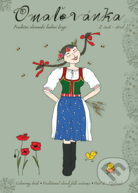 Omaľovánka (Tradičné slovenské ľudové kroje 2. časť - stred) - kniha z kategorie Pro dospělé