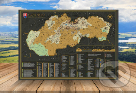 Stieracia mapa Slovenska (Prírodopisná)