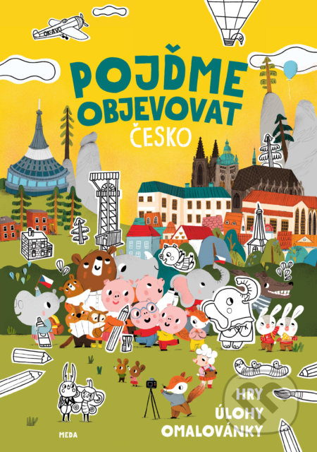 Pojďme objevovat Česko – Sešit (Hry, úlohy, omalovánky) - kniha z kategorie Omalovánky