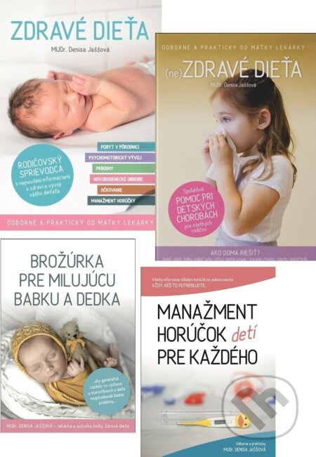 Balíček pre budúcich rodičov (Zdravé + (ne)Zdravé dieťa a 2 brožúrky: Manažment horúčok + Brožúrka pre milujúcu babku a dedka) - kniha z kategorie…