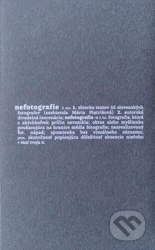Nefotografie - Mária Piatriková - kniha z kategorie Fotografie