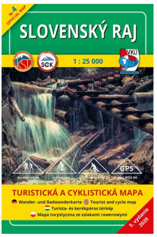 Slovenský raj 1 : 25 000 (Turistická a cyklistická mapa)
