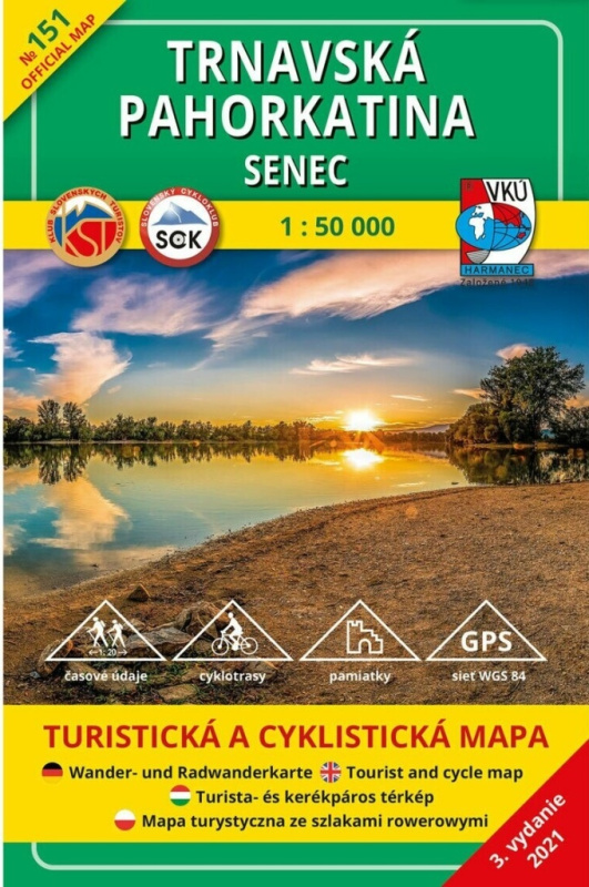 Trnavská pahorkatina - Senec 1:50 000 (Turistická a cyklistická mapa)