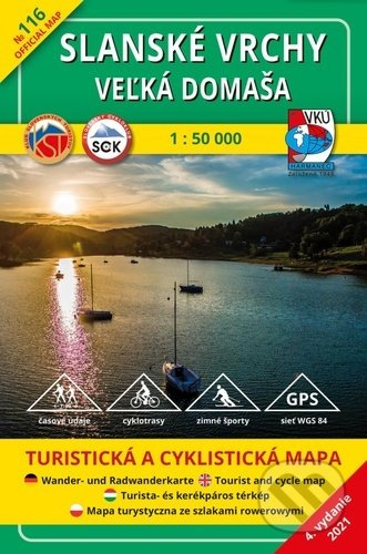 Turistická mapa 116 - Slanské vrchy - Veľká Domaša 1:50 000