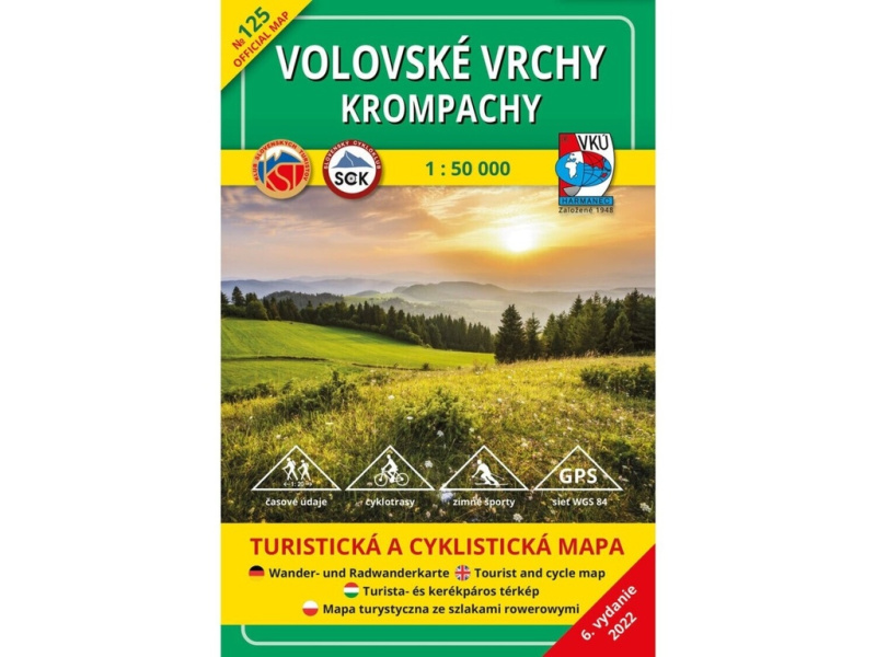 Volovské vrchy – Krompachy 1:50 000 (TM 125 Turistická a cyklistická mapa)