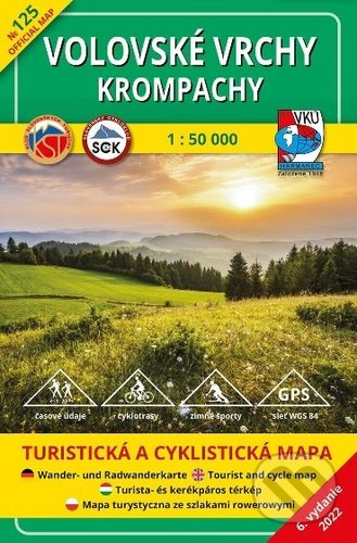 Volovské vrchy – Krompachy 1:50 000 (TM 125 Turistická a cyklistická mapa)